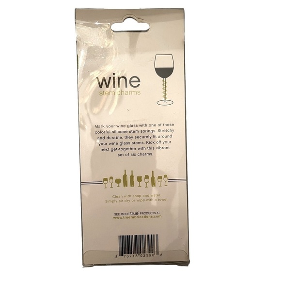 True Wine Glass Stem Markers (Set Of 6) - Picture 2 of 2